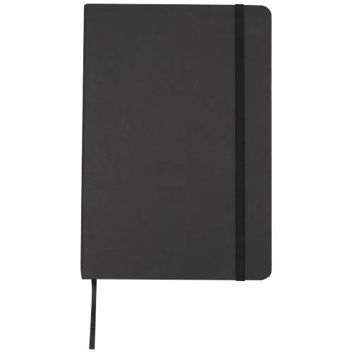 black Libreta de papel de piedra A5 con páginas rayadas