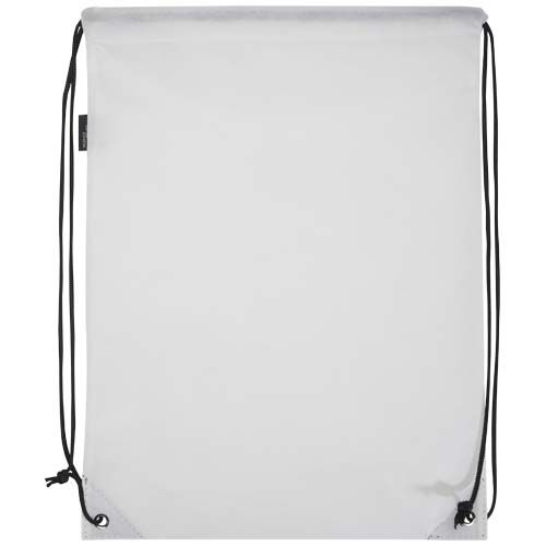 Bolsa de tela sin tejer de material reciclado GRS con cordón de 5 l 