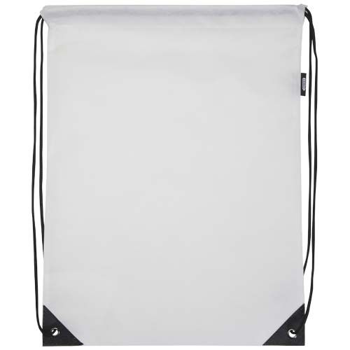 Bolsa de tela sin tejer de material reciclado GRS con cordón de 5 l 