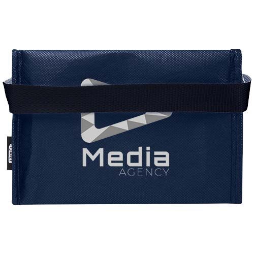 Bolsa isotérmica para 6 latas no tejida de material reciclado GRS de 4 l 