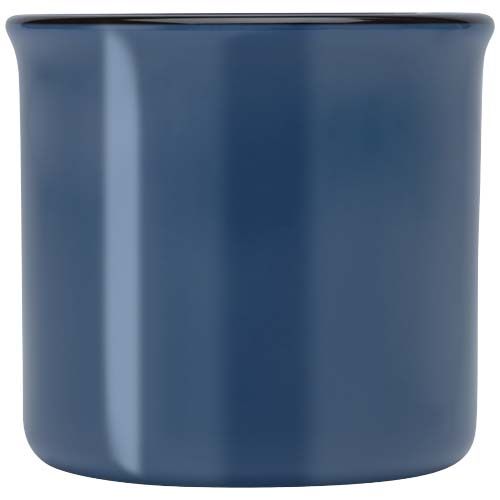 azul mar Taza de cerámica de 240 ml “Bari” con acabado brillante