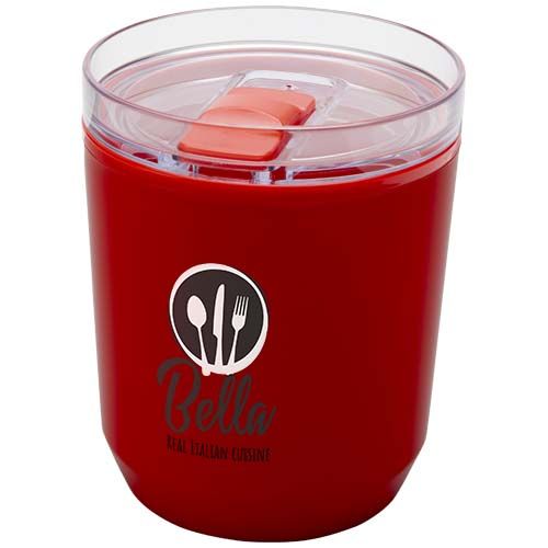 Vaso de doble pared de plástico reciclado de 180 ml 