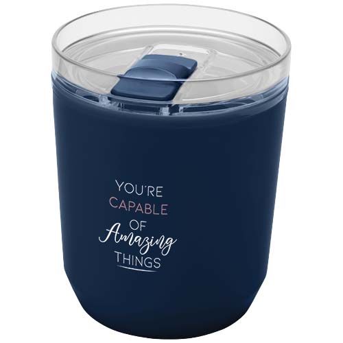 Vaso de doble pared de plástico reciclado de 180 ml 