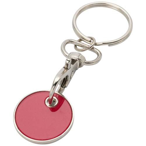 Llavero con moneda para carrito 