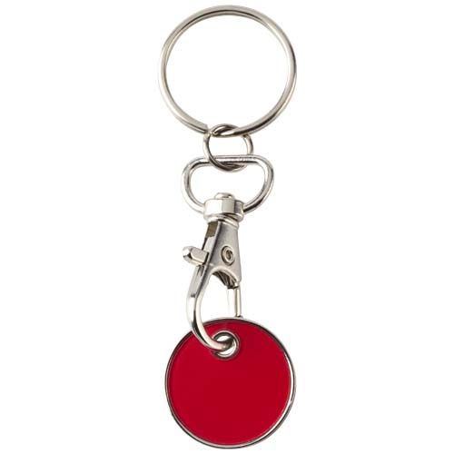 red Llavero con moneda para carrito