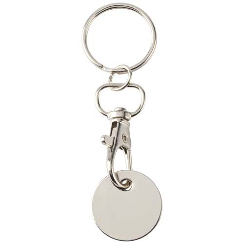 black Llavero con moneda para carrito
