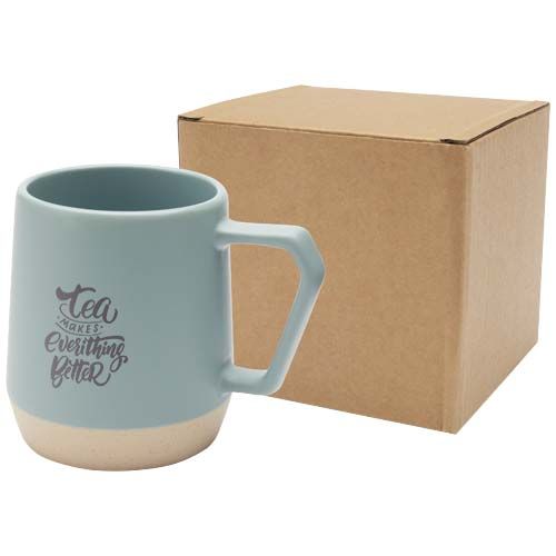 Taza de cerámica de 300 ml con acabado mate 