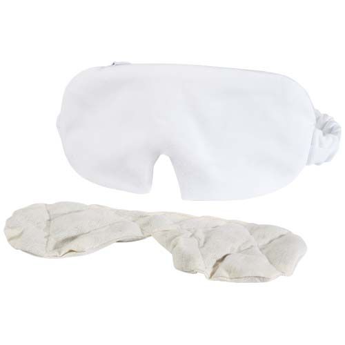 white Máscara para ojos con relleno de lavanda