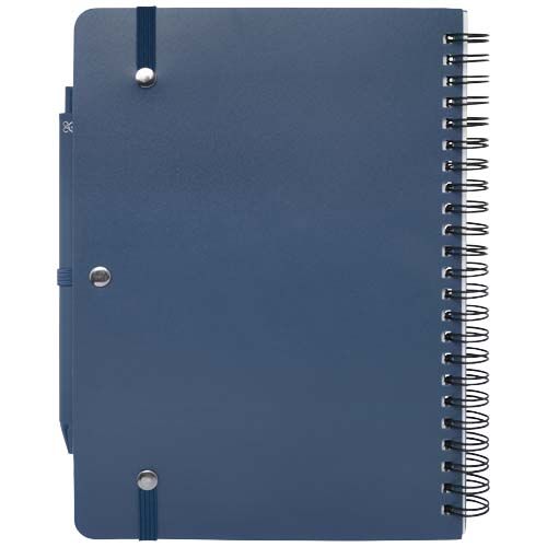 Libreta de tapa dura A5 de plástico procedente del océano con bolígrafo 