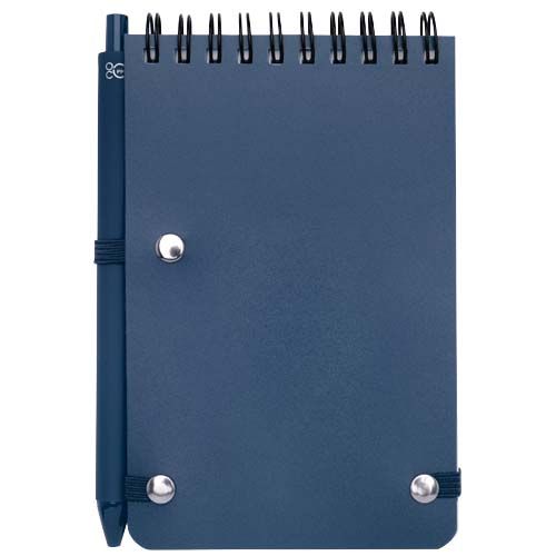 azul mar Libreta de tapa dura A6 de plástico procedente del océano con bolígrafo