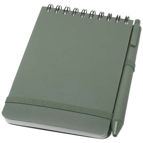 LIBRETA DE TAPA DURA A6 DE PLÁSTICO PROCEDENTE DEL OCÉANO CON BOLÍGRAFO