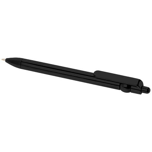 black Bolígrafo de plástico reciclado