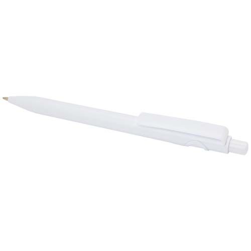 white Bolígrafo de plástico reciclado