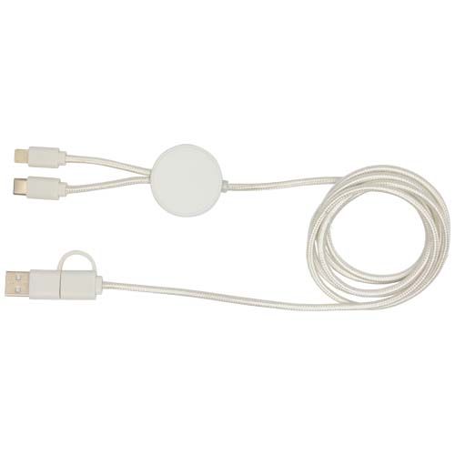 Câble 5 en 1 Citala en plastique recyclé de 150 cm pour la synchronisation des données et la charge rapide de 27 W - 5