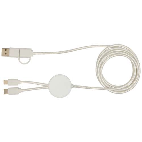 Câble 5 en 1 Citala en plastique recyclé de 150 cm pour la synchronisation des données et la charge rapide de 27 W - 4