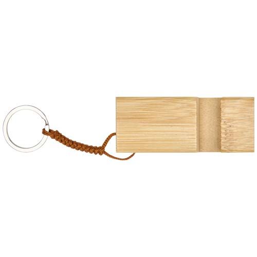 madera Soporte para teléfono de bambú con llavero