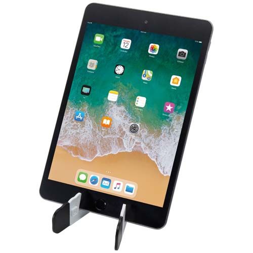 Soporte plegable de plástico reciclado para tableta y teléfono 