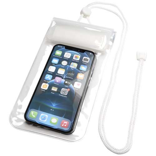 white Funda impermeable para teléfono talla L
