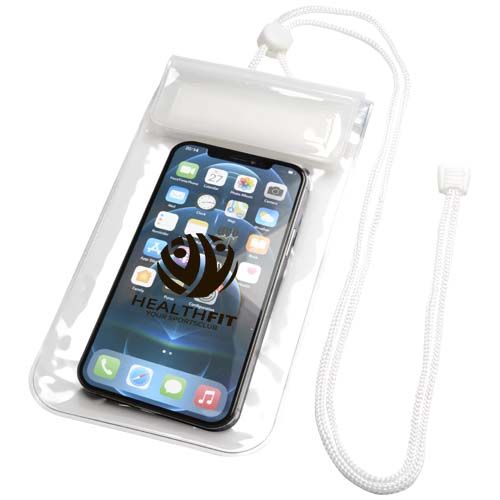 white Funda impermeable para teléfono talla L