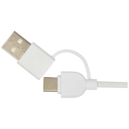 white Base de carga inalámbrica de plástico reciclado de 15 W