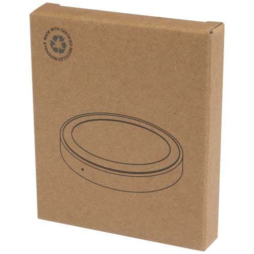 white Base de carga inalámbrica de plástico reciclado de 15 W