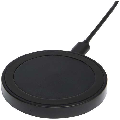 black Base de carga inalámbrica de plástico reciclado de 15 W