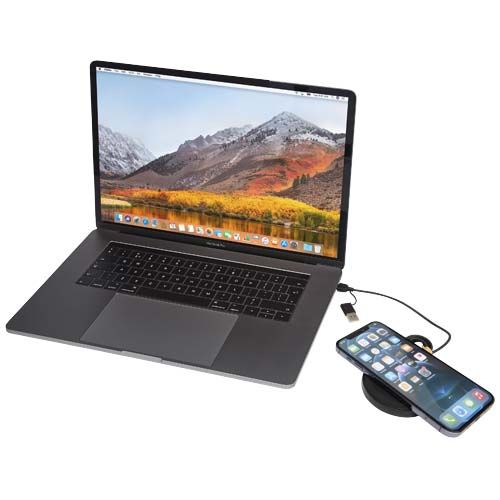 Base de carga inalámbrica de plástico reciclado de 15 W 