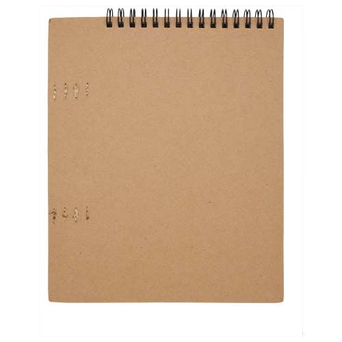 Libreta de tapa blanda A5 con espiral y set de ceras 