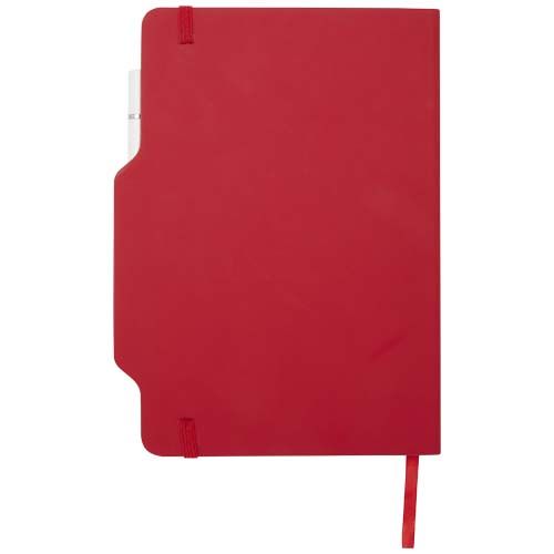 red Libreta de tapa dura A5 con combinación de bolígrafo y lápiz
