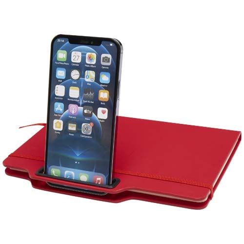 red Libreta de tapa dura A5 con combinación de bolígrafo y lápiz
