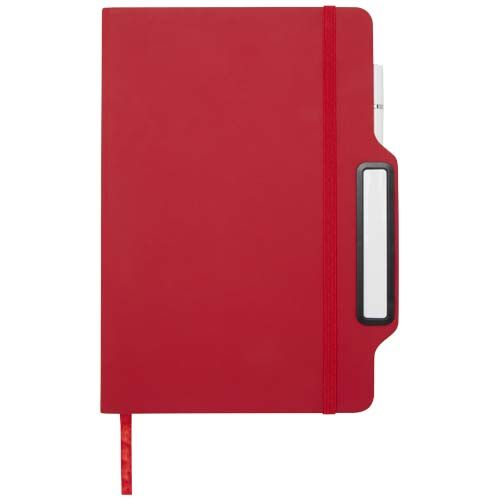 red Libreta de tapa dura A5 con combinación de bolígrafo y lápiz