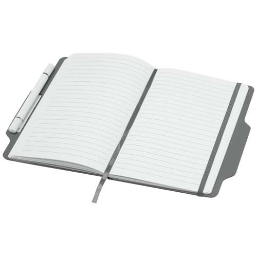 gray Libreta de tapa dura A5 con combinación de bolígrafo y lápiz
