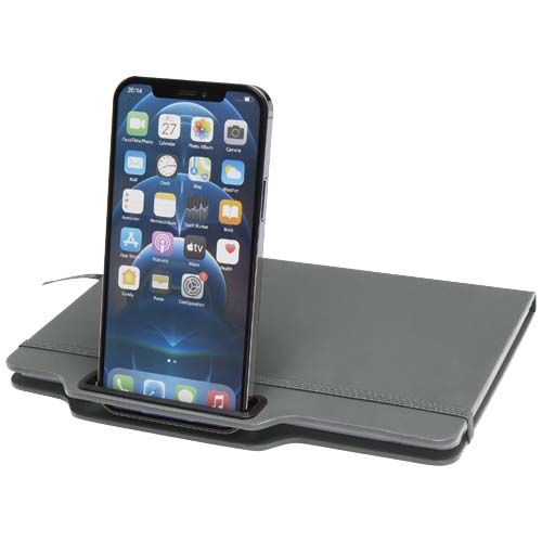 gray Libreta de tapa dura A5 con combinación de bolígrafo y lápiz