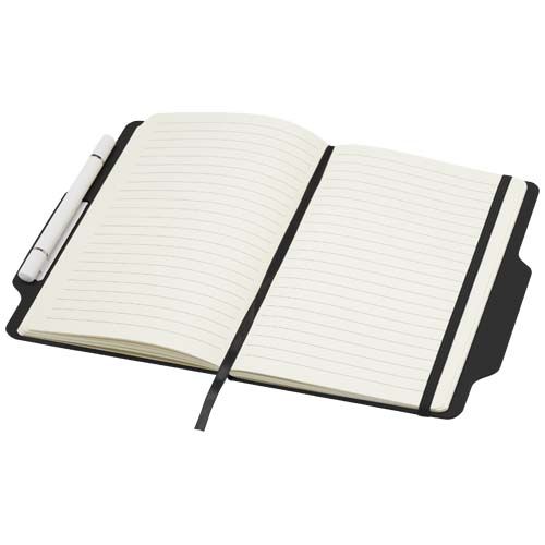 black Libreta de tapa dura A5 con combinación de bolígrafo y lápiz