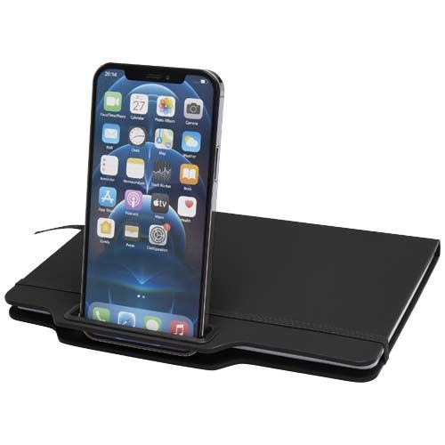 black Libreta de tapa dura A5 con combinación de bolígrafo y lápiz