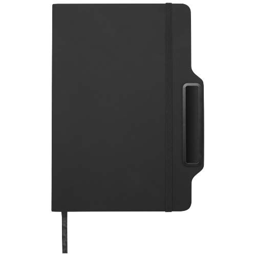 black Libreta de tapa dura A5 con combinación de bolígrafo y lápiz