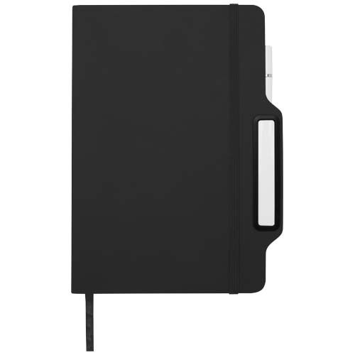 black Libreta de tapa dura A5 con combinación de bolígrafo y lápiz