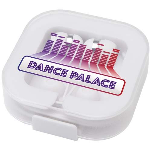 Auriculares tipo C con cable y caja de plástico reciclado 