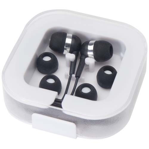 AURICULARES TIPO C CON CABLE Y CAJA DE PLÁSTICO RECICLADO 