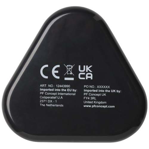 black Auriculares con caja de plástico reciclado