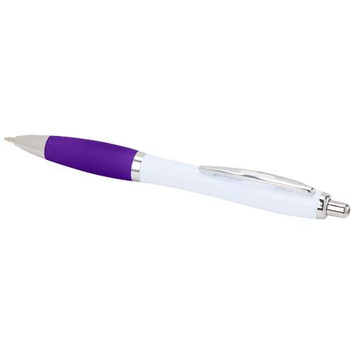 purple Bolígrafo de plástico reciclado
