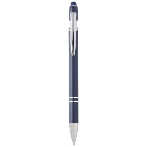Bolígrafo con acabado plateado 