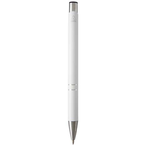 Stylo bille en aluminium recyclé Moneta (encre bleue) - 4