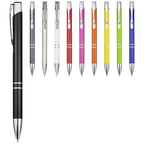 Stylo bille en aluminium recyclé Moneta (encre bleue) - 6