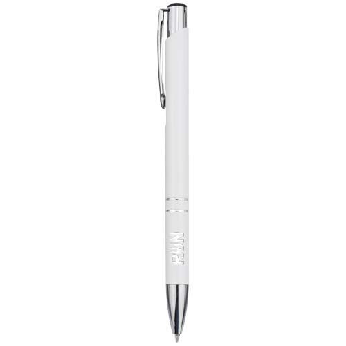 Stylo bille en aluminium recyclé Moneta (encre bleue) - 2