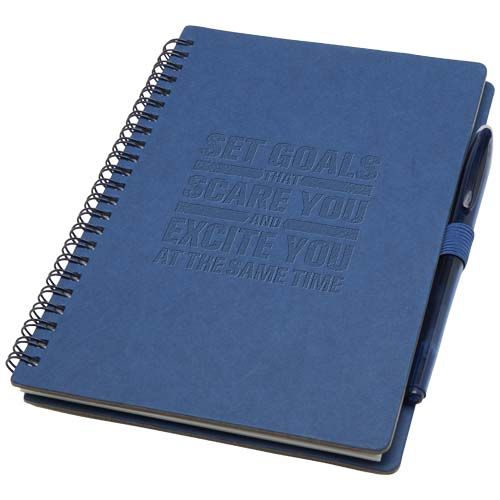 Carnet A5 à couverture souple réutilisable et parure de stylos Slate (encre noire) - 2