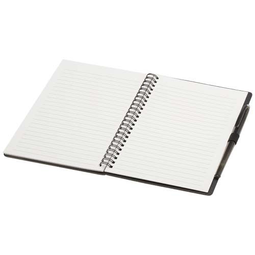 black Set de libreta A5 de tapa dura y bolígrafo reutilizables