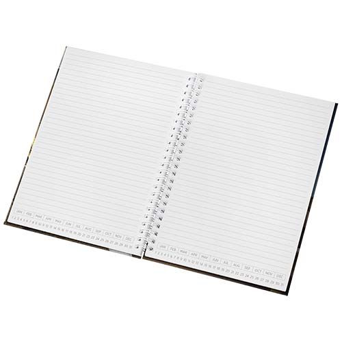white Agenda A5 de tapa dura sin fechas