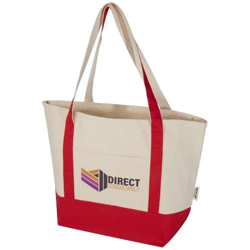 Bolsa Tote de algodón reciclado GRS de 320 g/m² 
