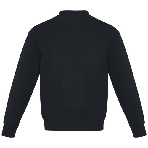 azul marino Jersey reciclado de cuello redondo unisex